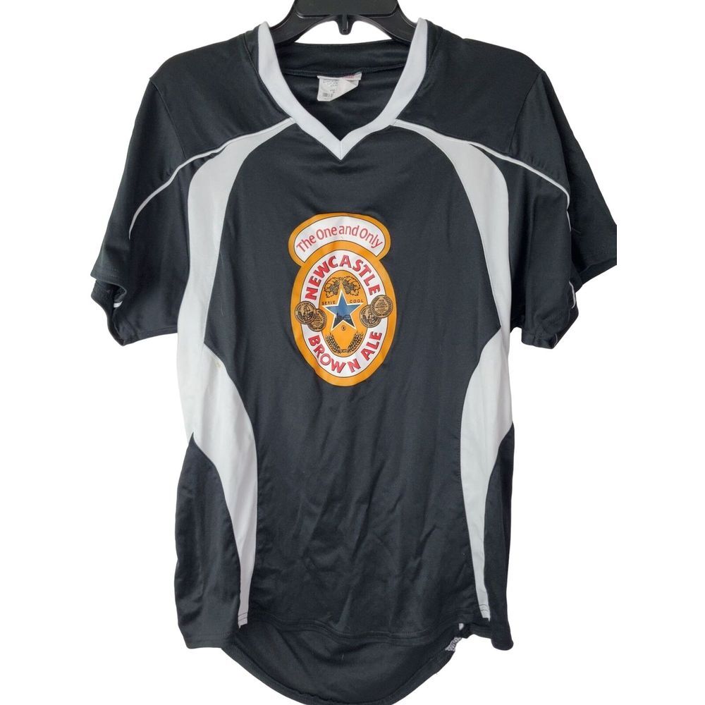 NWOT Newcastle Brown Ale Men's V-Neck Soccer‎ Rugby Jersey Size S